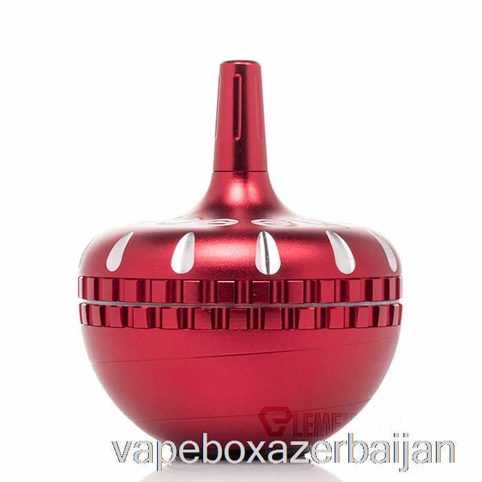 Vape Baku Cheech Glass 4 Part Spinner Grinder Red
